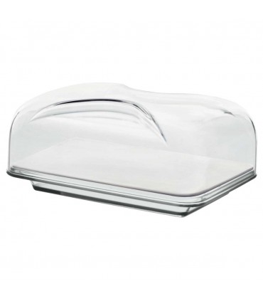 Cloche à fromage rectangulaire Bolli Transparente - Guzzini