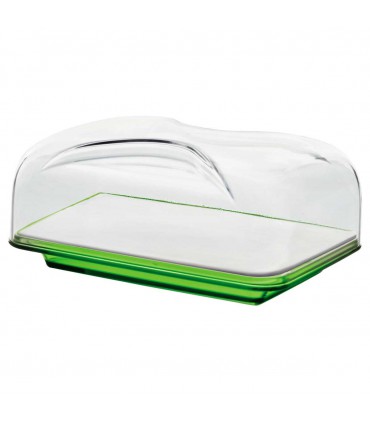 Cloche à fromage rectangulaire Bolli Vert - Guzzini
