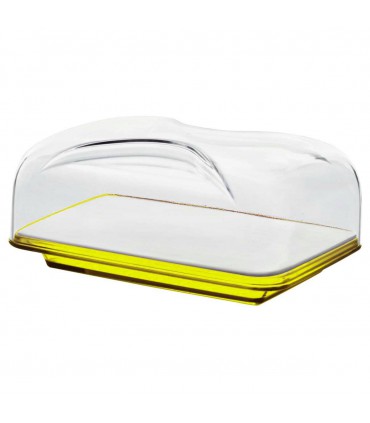 Cloche à fromage rectangulaire Bolli Jaune - Guzzini
