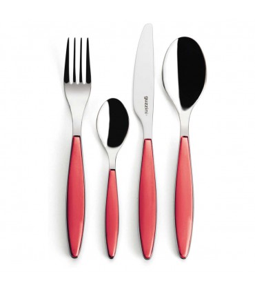 Ménagère 24 pièces Feeling Rouge - Guzzini