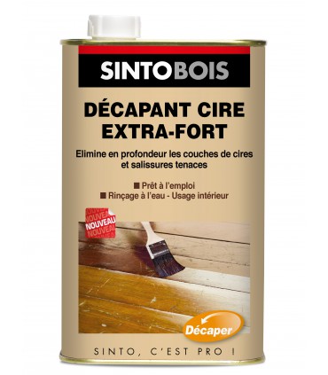 Décapant Cire Extra-fort Bois 1L. - Sinto