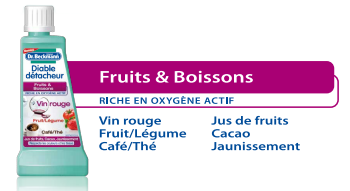 détachant fruits et boissons