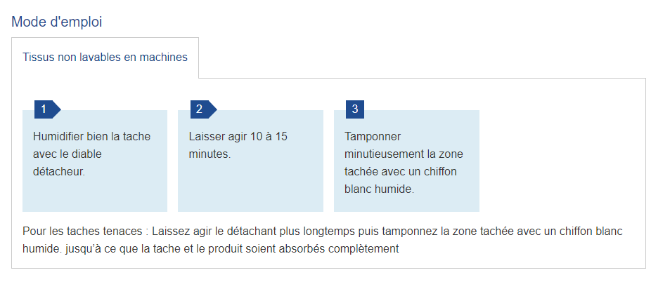 Diable détacheur sang