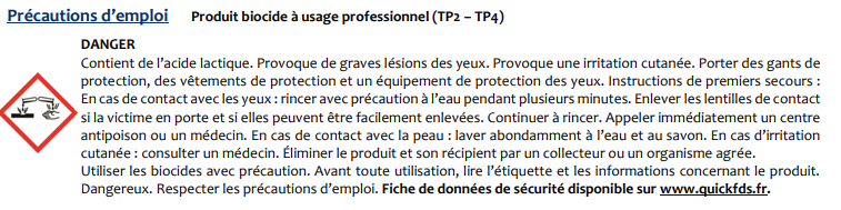 Précaution Emploi Dégraissant Désinfectant Concentré Enzypin