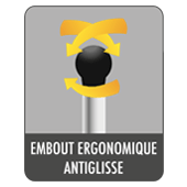 Embout ergonomique antiglisse