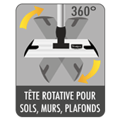 Tete rotative pour Sols Murs et Plafonds